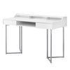 Monarch Specialties I 7361 Computer Desk, Home Office, Laptop, Storage Drawers, 48"l, Work, Metal, Laminate, White, Grey, Contemporary, Modern - 83-7361 - Mounts For Less