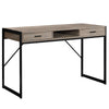 Monarch Specialties I 7365 Computer Desk, Home Office, Laptop, Storage Drawers, 48"l, Work, Metal, Laminate, Brown, Black, Contemporary, Modern - - Mounts For Less