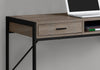 Monarch Specialties I 7365 Computer Desk, Home Office, Laptop, Storage Drawers, 48"l, Work, Metal, Laminate, Brown, Black, Contemporary, Modern - - Mounts For Less