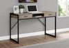 Monarch Specialties I 7365 Computer Desk, Home Office, Laptop, Storage Drawers, 48"l, Work, Metal, Laminate, Brown, Black, Contemporary, Modern - - Mounts For Less