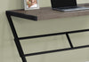 Monarch Specialties I 7373 Computer Desk, Home Office, Laptop, 48"l, Work, Metal, Laminate, Brown, Black, Contemporary, Modern - 83-7373 - Mounts For Less