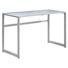 Monarch Specialties I 7380 Computer Desk, Home Office, Laptop, 48"l, Work, Metal, Tempered Glass, Grey, Contemporary, Modern - 83-7380 - Mounts For Less