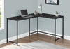 Monarch Specialties I 7396 Computer Desk, Home Office, Corner, 58"l, L Shape, Work, Laptop, Metal, Laminate, Black Marble Look, Contemporary, Modern - 83-7396 - Mounts For Less