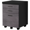 Monarch Specialties I 7403 File Cabinet, Rolling Mobile, Storage Drawers, Printer Stand, Office, Work, Laminate, Black, Grey, Contemporary, Modern - 83-7403 - Mounts For Less