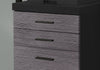 Monarch Specialties I 7403 File Cabinet, Rolling Mobile, Storage Drawers, Printer Stand, Office, Work, Laminate, Black, Grey, Contemporary, Modern - 83-7403 - Mounts For Less