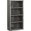 Monarch Specialties I 7405 Bookshelf, Bookcase, Etagere, 5 Tier, 48"h, Office, Bedroom, Laminate, Grey, Contemporary, Modern - 83-7405 - Mounts For Less