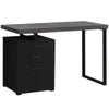 Monarch Specialties I 7411 Computer Desk, Home Office, Laptop, Left, Right Set-up, Storage Drawers, 48"l, Work, Metal, Laminate, Black, Grey, Contemporary, Modern - 83-7411 - Mounts For Less