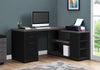Monarch Specialties I 7419 Computer Desk, Home Office, Corner, Left, Right Set-up, Storage Drawers, L Shape, Work, Laptop, Laminate, Black, Grey, Contemporary, Modern - 83-7419 - Mounts For Less