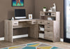 Monarch Specialties I 7429 Computer Desk, Home Office, Corner, Left, Right Set-up, Storage Drawers, L Shape, Work, Laptop, Laminate, Beige, Contemporary, Modern - 83-7429 - Mounts For Less