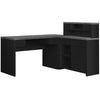 Monarch Specialties I 7430 Computer Desk, Home Office, Corner, Left, Right Set-up, Storage Drawers, L Shape, Work, Laptop, Laminate, Black, Grey, Contemporary, Modern - 83-7430 - Mounts For Less