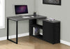 Monarch Specialties I 7433 Computer Desk, Home Office, Corner, Left, Right Set-up, Storage Drawers, L Shape, Work, Laptop, Metal, Laminate, Black, Grey, Contemporary, Modern - 83-7433 - Mounts For Less