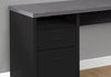 Monarch Specialties I 7435 Computer Desk, Home Office, Corner, Left, Right Set-up, Storage Drawers, 80"l, L Shape, Work, Laptop, Metal, Laminate, Black, Grey, Contemporary, Modern - 83-7435 - Mounts For Less