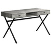Monarch Specialties I 7448 Computer Desk, Home Office, Laptop, Storage Drawers, 48"l, Work, Metal, Laminate, Grey, Black, Contemporary, Modern - 83-7448 - Mounts For Less