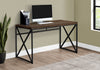 Monarch Specialties I 7450 Computer Desk, Home Office, Laptop, Work, Metal, Laminate, Brown, Black, Contemporary, Modern - 83-7450 - Mounts For Less