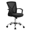 Monarch Specialties I 7460 Office Chair, Adjustable Height, Swivel, Ergonomic, Armrests, Computer Desk, Work, Metal, Fabric, Black, Chrome, Contemporary, Modern - 83-7460 - Mounts For Less