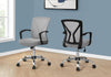 Monarch Specialties I 7461 Office Chair, Adjustable Height, Swivel, Ergonomic, Armrests, Computer Desk, Work, Metal, Fabric, Grey, Chrome, Contemporary, Modern - 83-7461 - Mounts For Less