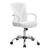 Monarch Specialties I 7462 Office Chair, Adjustable Height, Swivel, Ergonomic, Armrests, Computer Desk, Work, Metal, Fabric, White, Chrome, Contemporary, Modern - 83-7462 - Mounts For Less