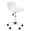 Monarch Specialties I 7463 Office Chair, Adjustable Height, Swivel, Ergonomic, Computer Desk, Work, Juvenile, Metal, Pu Leather Look, White, Contemporary, Modern - 83-7463 - Mounts For Less