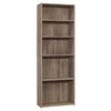 Monarch Specialties I 7468 Bookshelf, Bookcase, 6 Tier, 72"h, Office, Bedroom, Laminate, Brown, Transitional - 83-7468 - Mounts For Less