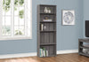 Monarch Specialties I 7469 Bookshelf, Bookcase, 6 Tier, 72"h, Office, Bedroom, Laminate, Grey, Transitional - 83-7469 - Mounts For Less