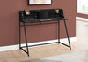 Monarch Specialties I 7544 Computer Desk, Home Office, Laptop, Storage Shelves, 48"l, Work, Metal, Laminate, Black Marble Look, Contemporary, Modern - 83-7544 - Mounts For Less