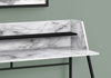 Monarch Specialties I 7549 Computer Desk, Home Office, Laptop, Storage Shelves, 48"l, Work, Metal, Laminate, White Marble Look, Black, Contemporary, Modern - 83-7549 - Mounts For Less