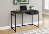Monarch Specialties I 7572 Computer Desk, Home Office, Laptop, Storage Drawer, 42"l, Work, Metal, Laminate, Black Marble Look, Contemporary, Modern - 83-7572 - Mounts For Less