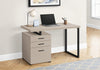 Monarch Specialties I 7644 Computer Desk, Home Office, Laptop, Left, Right Set-up, Storage Drawers, 48"l, Work, Metal, Laminate, Beige, Black, Contemporary, Modern - 83-7644 - Mounts For Less