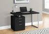 Monarch Specialties I 7649 Computer Desk, Home Office, Laptop, Left, Right Set-up, Storage Drawers, 48"l, Work, Metal, Laminate, Black, Grey, Contemporary, Modern - 83-7649 - Mounts For Less