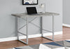 Monarch Specialties I 7662 Computer Desk, Home Office, Laptop, 48"l, Work, Metal, Laminate, Grey, Contemporary, Modern - 83-7662 - Mounts For Less
