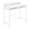 Monarch Specialties I 7701 Computer Desk, Home Office, Standing, Storage Shelves, 48"l, Work, Laptop, Metal, Laminate, White, Contemporary, Modern - 83-7701 - Mounts For Less