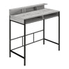 Monarch Specialties I 7703 Computer Desk, Home Office, Standing, Storage Shelves, 48"l, Work, Laptop, Metal, Laminate, Grey, Black, Contemporary, Modern - 83-7703 - Mounts For Less