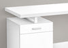 Monarch Specialties I 7760 Computer Desk, Home Office, Laptop, Left, Right Set-up, Storage Drawers, 48"l, Work, Metal, Laminate, White, Contemporary, Modern - 83-7760 - Mounts For Less