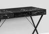 Monarch Specialties I 7793 Computer Desk, Home Office, Laptop, Left, Right Set-up, Storage Drawers, 42"l, Work, Metal, Laminate, Black Marble Look, Contemporary, Modern - 83-7793 - Mounts For Less