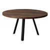 Monarch Specialties I 7814 Coffee Table, Accent, Cocktail, Round, Living Room, 36"dia, Metal, Laminate, Brown, Black, Contemporary, Modern - 83-7814 - Mounts For Less