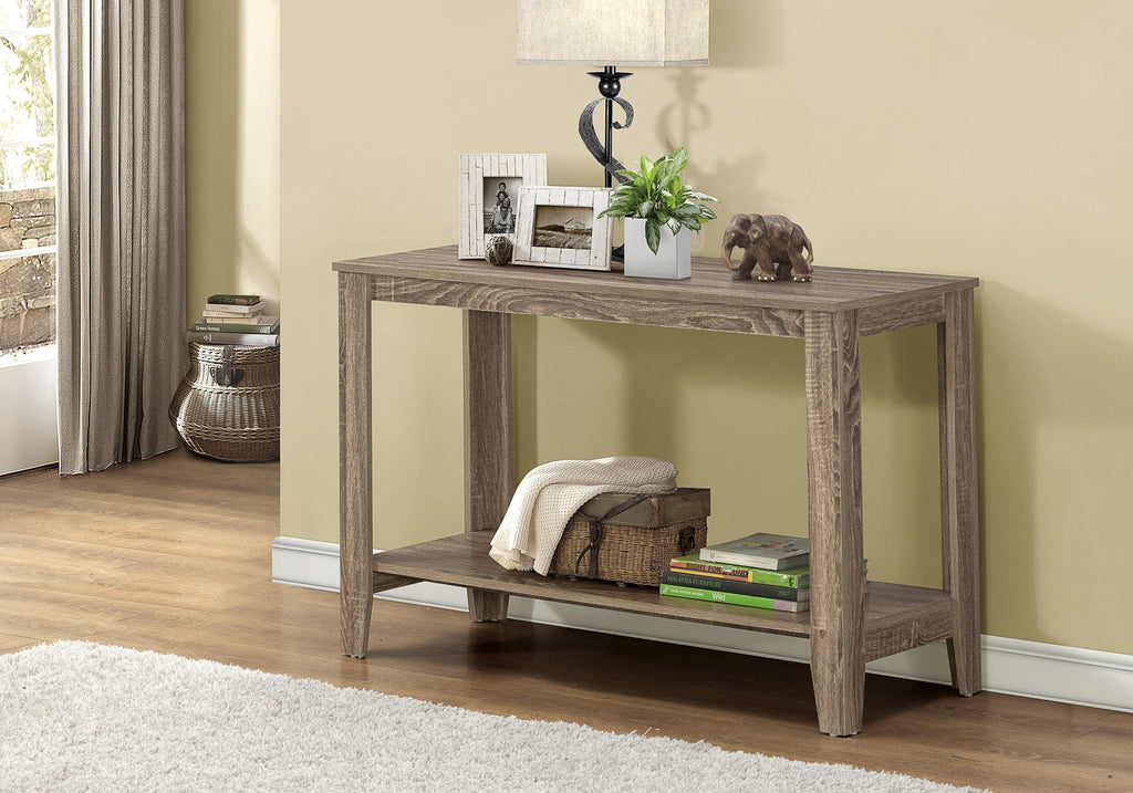 Monarch Specialties I 7915S Accent Table, Console, Entryway, Narrow, Sofa, Living Room, Bedroom, Laminate, Brown, Transitional - 83-7915S - Mounts For Less