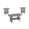 Monarch Specialties I 7925P Table Set, 3pcs Set, Coffee, End, Side, Accent, Living Room, Laminate, Grey, Transitional - 83-7925P - Mounts For Less