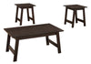 Monarch Specialties I 7930P Table Set, 3pcs Set, Coffee, End, Side, Accent, Living Room, Laminate, Brown, Transitional - 83-7930P - Mounts For Less