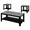 Monarch Specialties I 7992P Table Set, 3pcs Set, Coffee, End, Side, Accent, Living Room, Laminate, Black, Grey, Transitional - 83-7992P - Mounts For Less