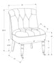 Monarch Specialties I 8173 Accent Chair - Traditional Style Vintage French Fabric - 83-8173 - Mounts For Less