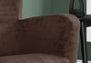 Monarch Specialties I 8218 Accent Chair - Brown Brushed Velvet Fabric - 83-8218 - Mounts For Less