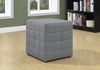 Monarch Specialties I 8895 Ottoman - Light Grey Linen-look Fabric - 83-8895 - Mounts For Less