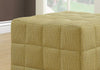 Monarch Specialties I 8898 Ottoman - Light Gold Linen-look Fabric - 83-8898 - Mounts For Less
