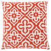 Monarch Specialties I 9220 Pillow - 18"X 18" / Orange Motif Design / 1pc - 83-9220 - Mounts For Less