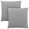 Monarch Specialties I 9237 Pillows, Set Of 2, 18 X 18 Square, Insert Included, Decorative Throw, Accent, Sofa, Couch, Bedroom, Polyester, Hypoallergenic, Grey, Black, Modern - 83-9237 - Mounts For Less