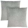 Monarch Specialties I 9257 Pillows, Set Of 2, 18 X 18 Square, Insert Included, Decorative Throw, Accent, Sofa, Couch, Bedroom, Polyester, Hypoallergenic, Grey, Modern - 83-9257 - Mounts For Less