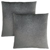 Monarch Specialties I 9259 Pillows, Set Of 2, 18 X 18 Square, Insert Included, Decorative Throw, Accent, Sofa, Couch, Bedroom, Polyester, Hypoallergenic, Grey, Modern - 83-9259 - Mounts For Less