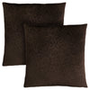 Monarch Specialties I 9265 Pillows, Set Of 2, 18 X 18 Square, Insert Included, Decorative Throw, Accent, Sofa, Couch, Bedroom, Polyester, Hypoallergenic, Brown, Modern - 83-9265 - Mounts For Less