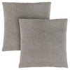 Monarch Specialties I 9273 Pillows, Set Of 2, 18 X 18 Square, Insert Included, Decorative Throw, Accent, Sofa, Couch, Bedroom, Polyester, Hypoallergenic, Grey, Modern - 83-9273 - Mounts For Less