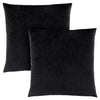 Monarch Specialties I 9287 Pillow - 18"X 18" / Black Mosaic Velvet / 2pcs - 83-9287 - Mounts For Less